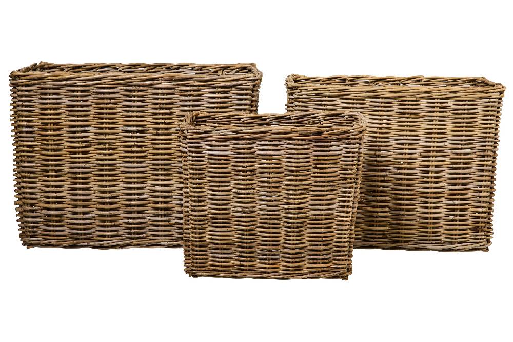 Novità Home Rush Weaves - Ceste Rettangolari Alte Set 1/3