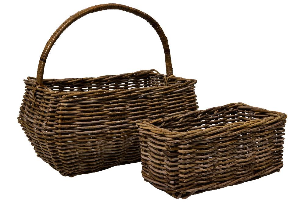 Novità Home Rush Weaves - Sporta Con Manico +1 Cesta Rett. Set 1/2