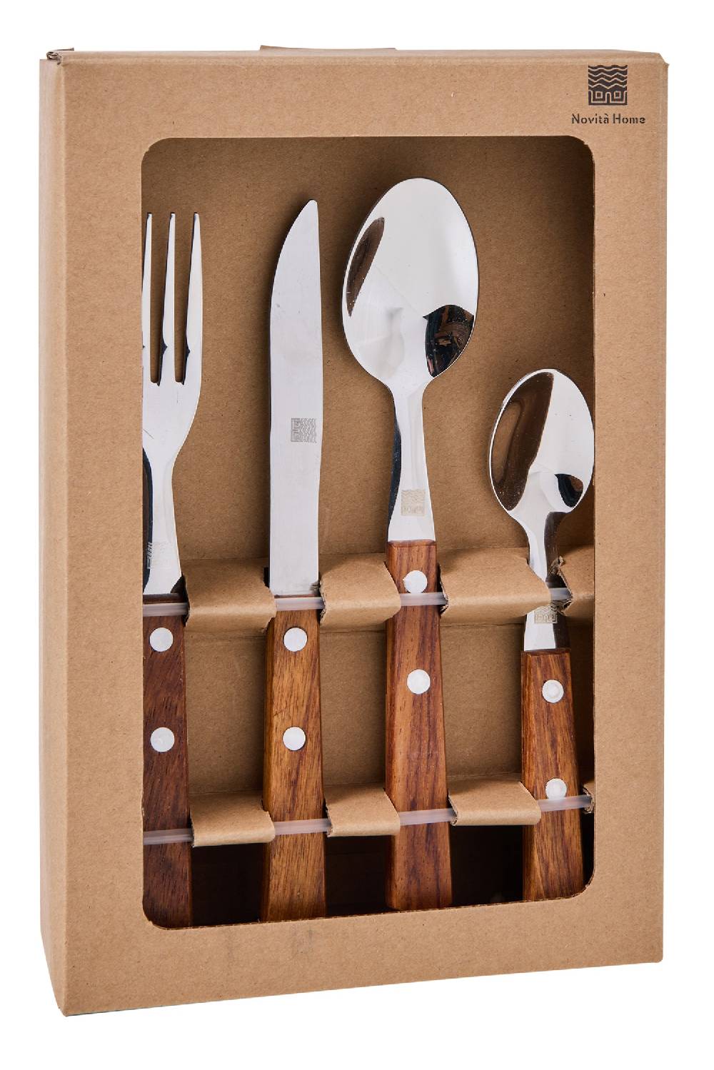 Novità Home Saint Louis - Posate Set 1/16 Manico Legno