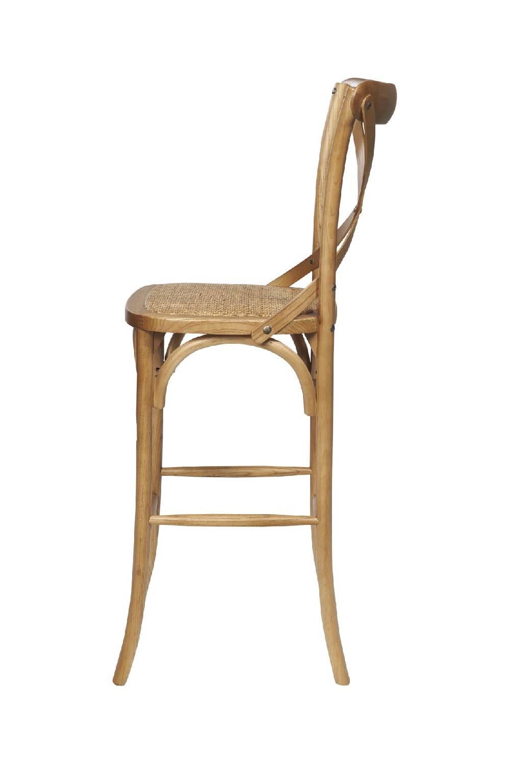 Novità Home Sgabello Alto In Legno Naturale Intreggio Legno