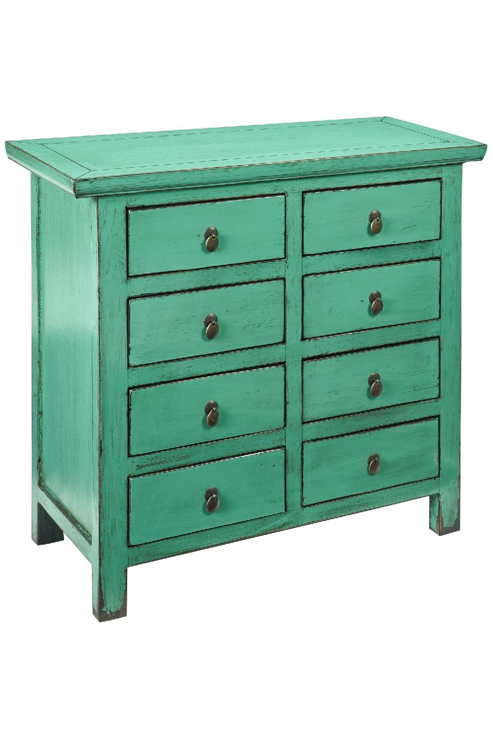 Novità Home Shangai - Cassettiera 8 Cassetti Verde Menta