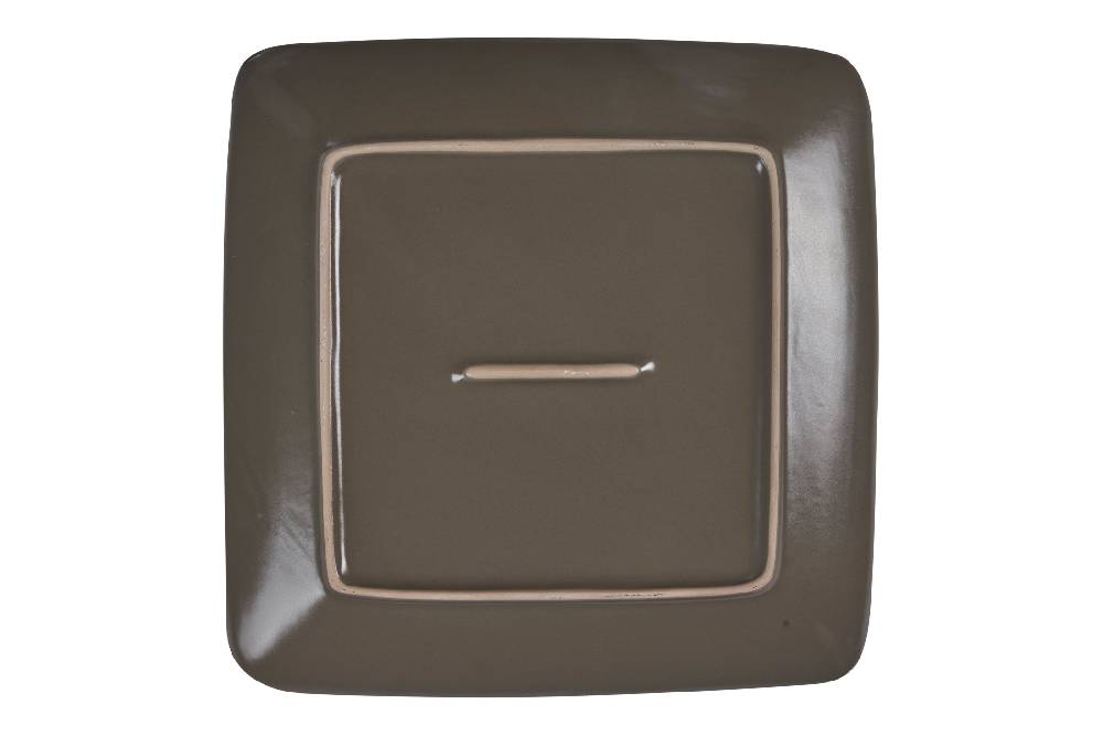 Novità Home Shibuya - Piatto Dessert Quadrato Marrone