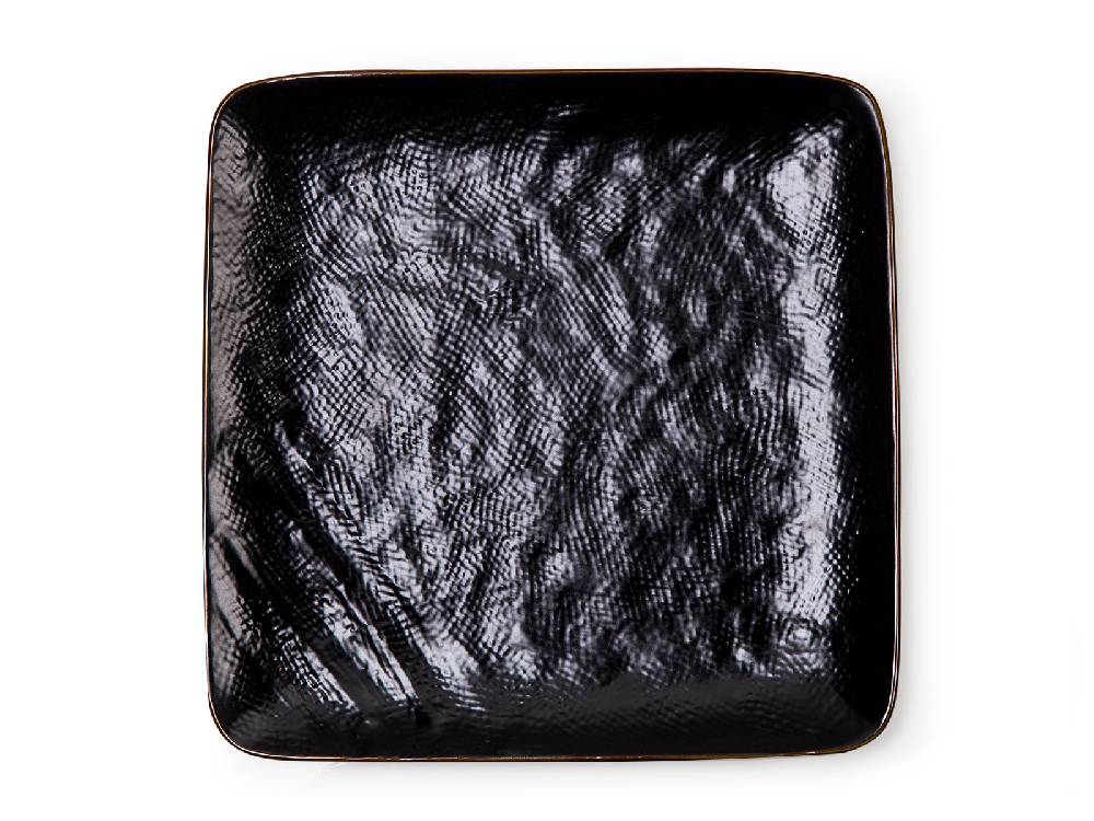 Novità Home Shibuya - Piatto Piano Quadrato In Gres Nero