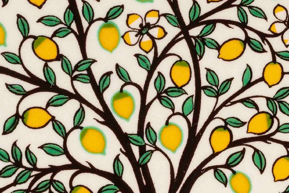 Novità Home Sottopentola Smerlato Decoro A Mano In Ceramica