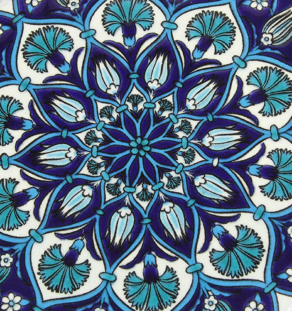 Novità Home Sottopentola Smerlato Decoro A Mano In Ceramica