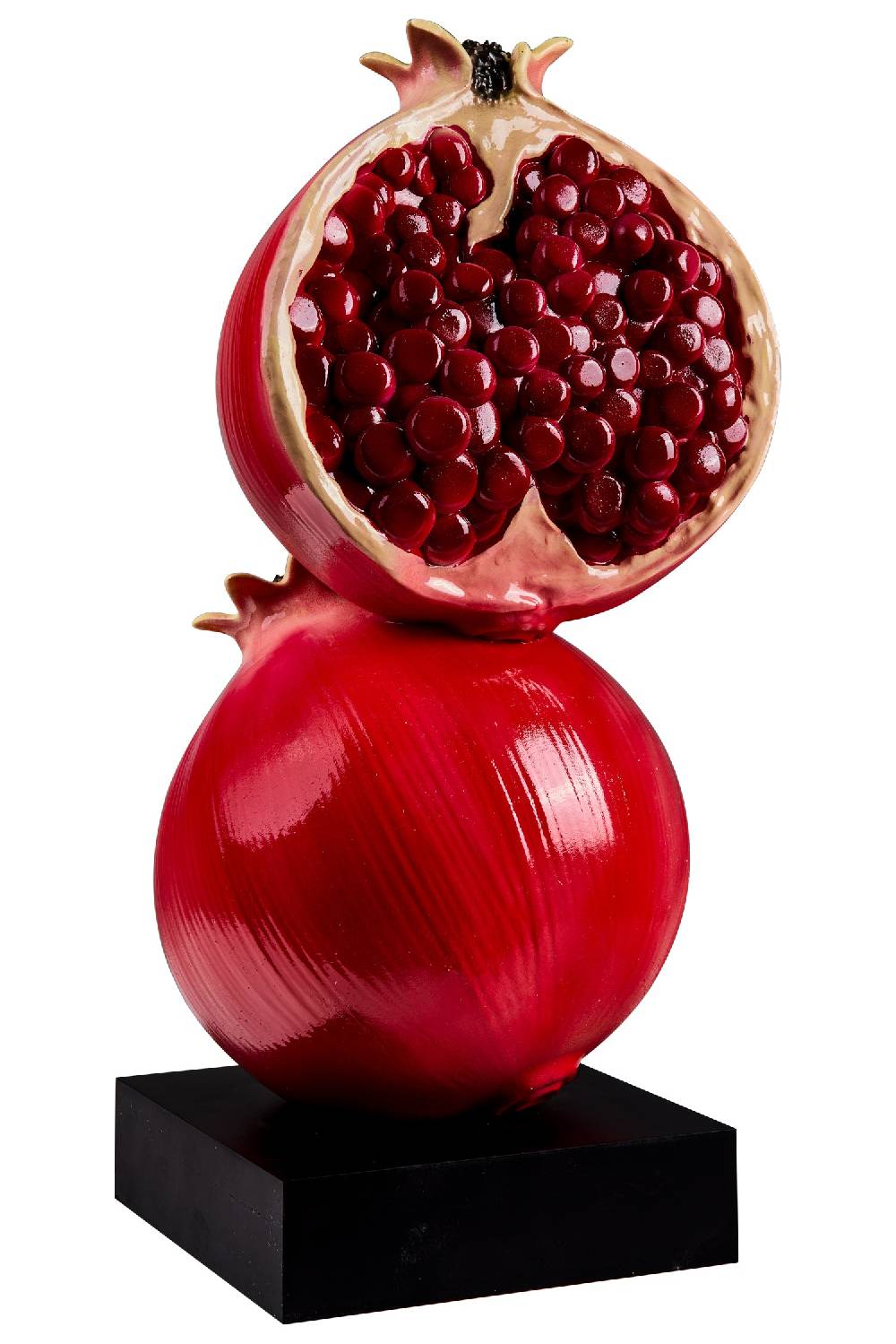 Novità Home Still Life - Melograna In Resina Su Piedistallo