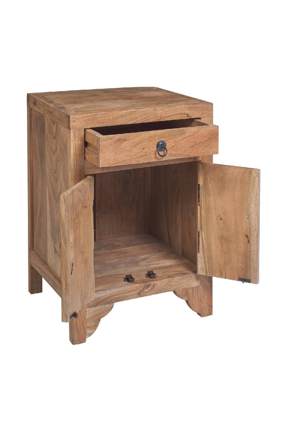 Novità Home Stone - Comodino 1 Cassetto E 2 Sportelli In Legno