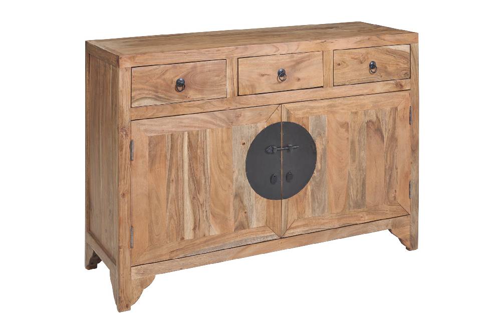 Novità Home Stone - Credenza 3 Cassetti E 2 Sportelli In Legno