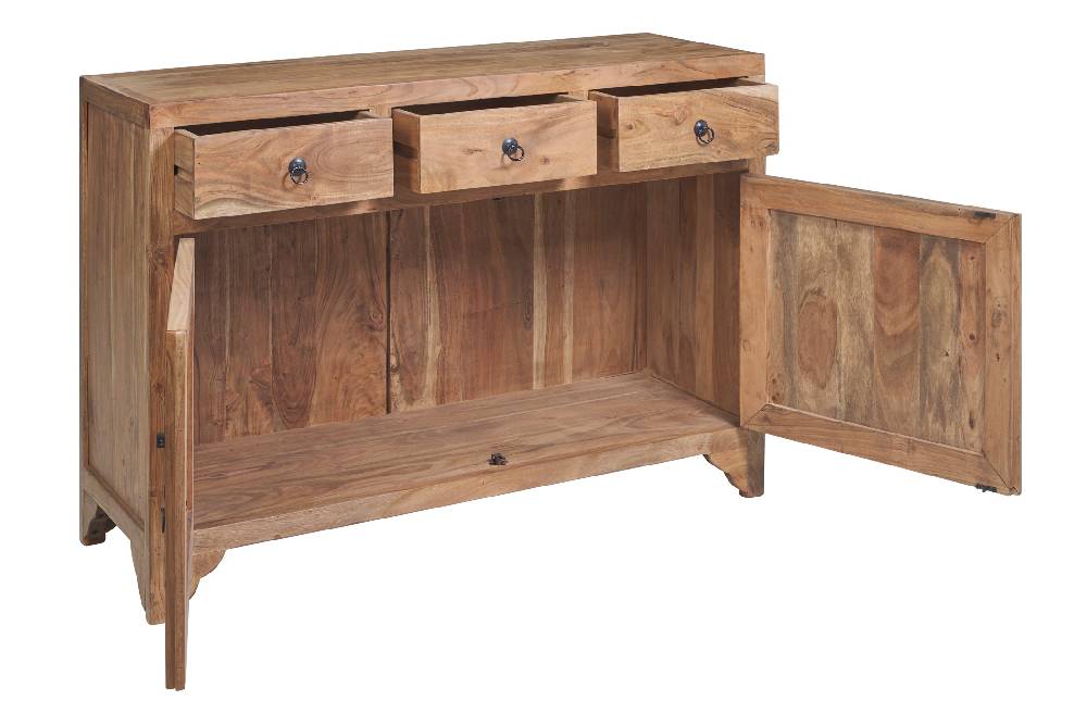 Novità Home Stone - Credenza 3 Cassetti E 2 Sportelli In Legno