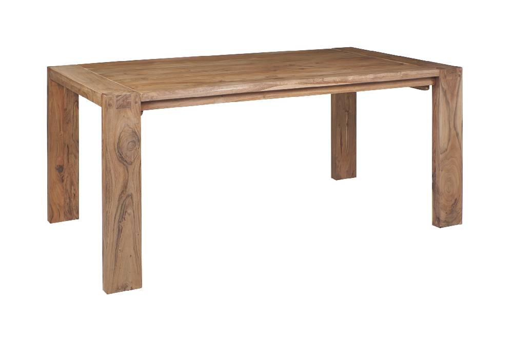 Novità Home Stone - Tavolo Da Pranzo In Legno Di Acacia Con Prolunghe Estraibili