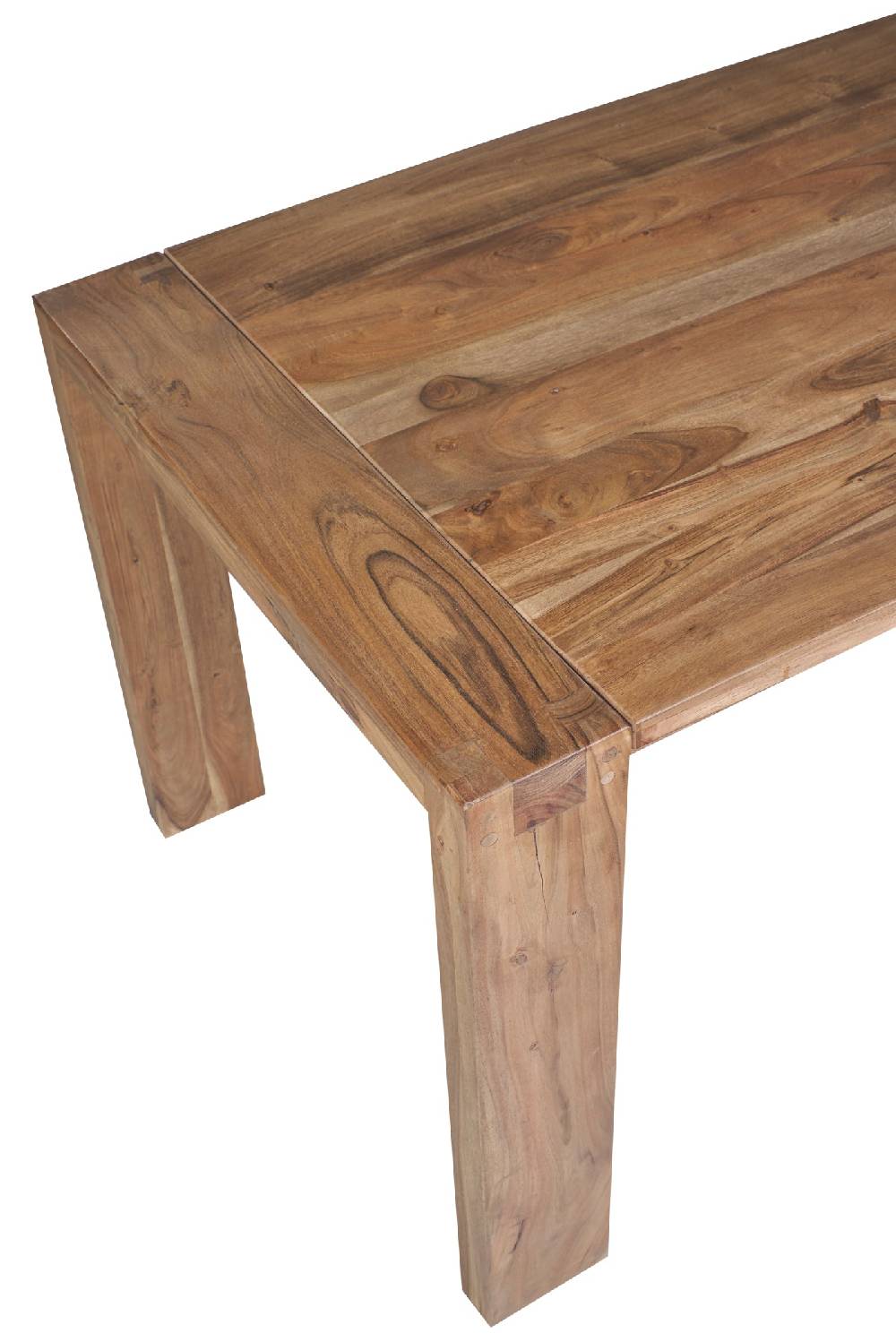 Novità Home Stone - Tavolo Da Pranzo In Legno Di Acacia Con Prolunghe Estraibili