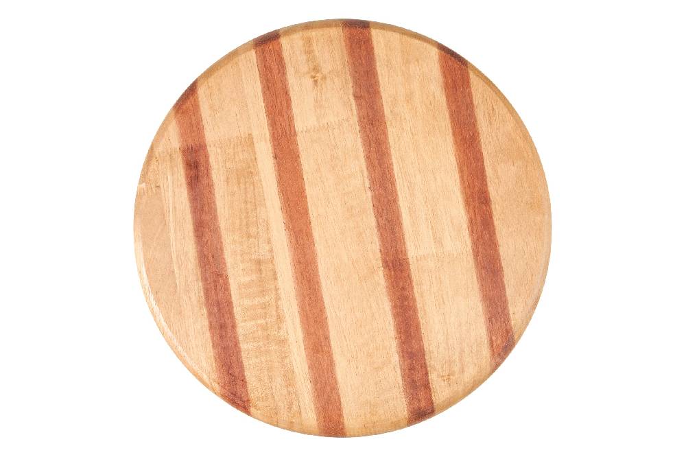 Novità Home Stool - Sgabello Basso Seduta Legno Bicolore