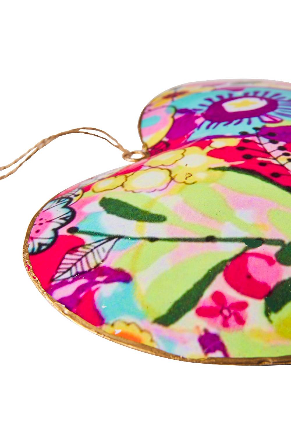 Novità Home Sweet - Cuore Da Appendere Fiorio Rosa Viola E Azzurri