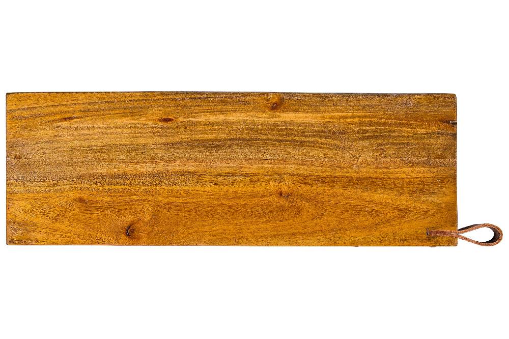 Novità Home Tagliere - Misura Piccola Con Cinturino Cuoio