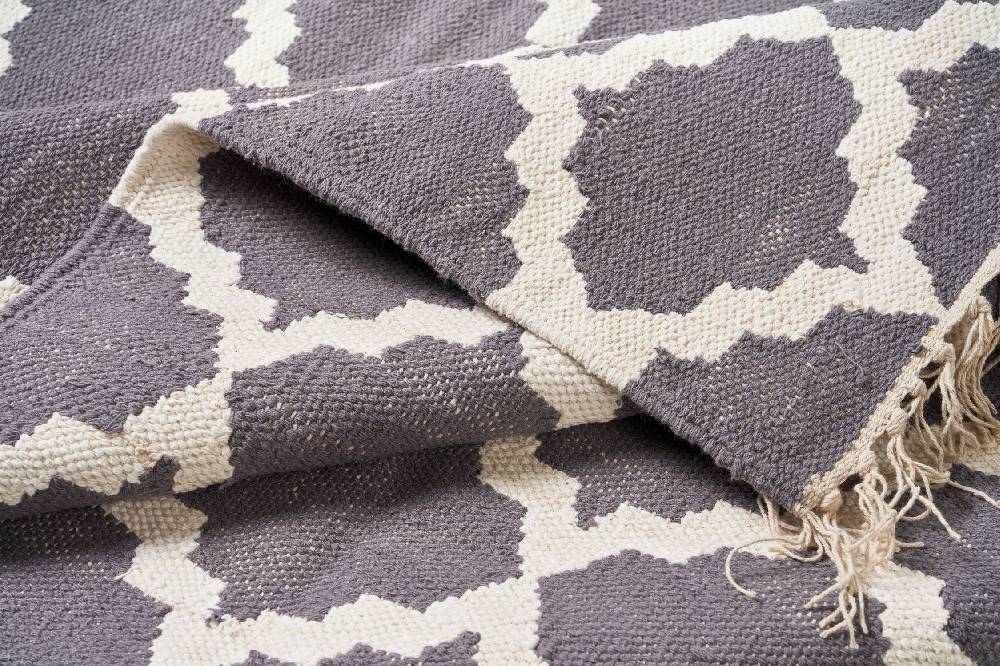 Novità Home Tappeto Fantasia Dali Grgio E Bianco 140x200