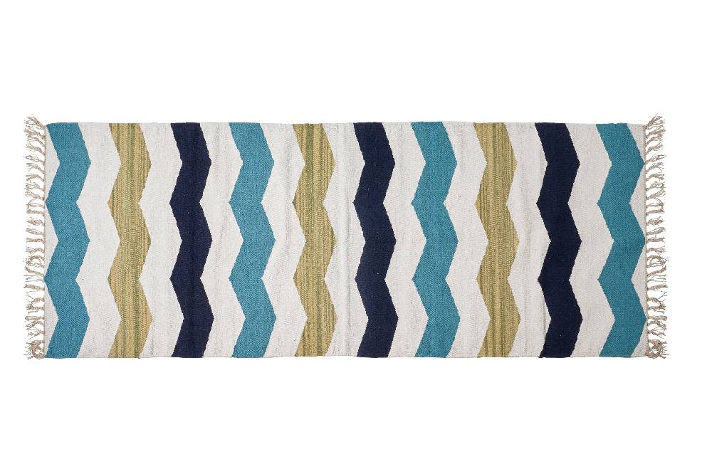 Novità Home Tappeto zig zag strisce colorate 70x180