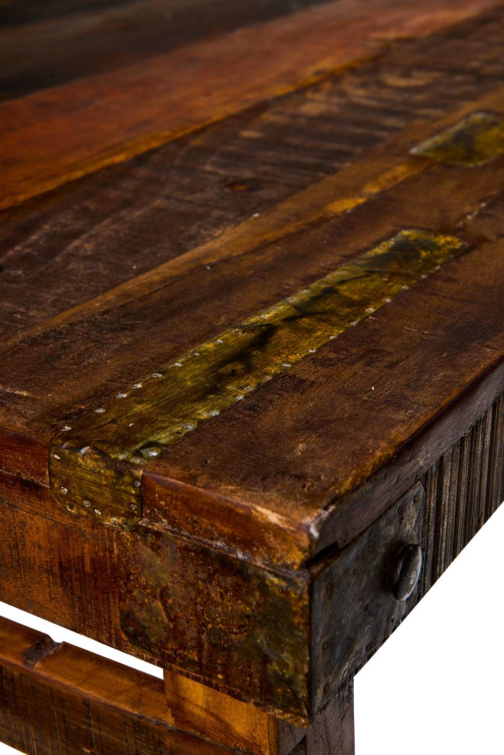 Novità Home Tavolo Da Pranzo In Legno Di Recupero Con Gambe Pieghevoli