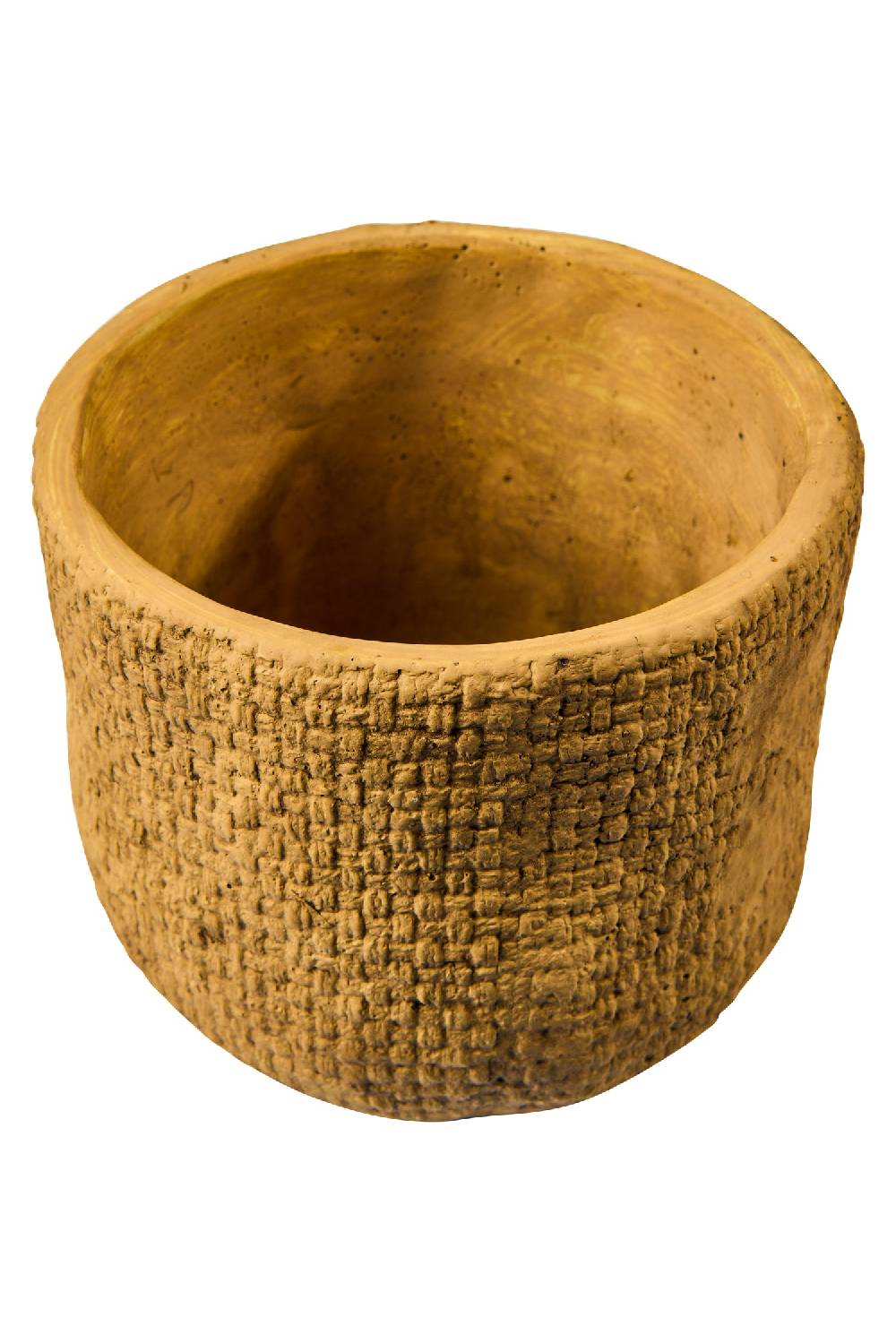 Novità Home Texture Cement - Vaso Trama Tessuto Naturale