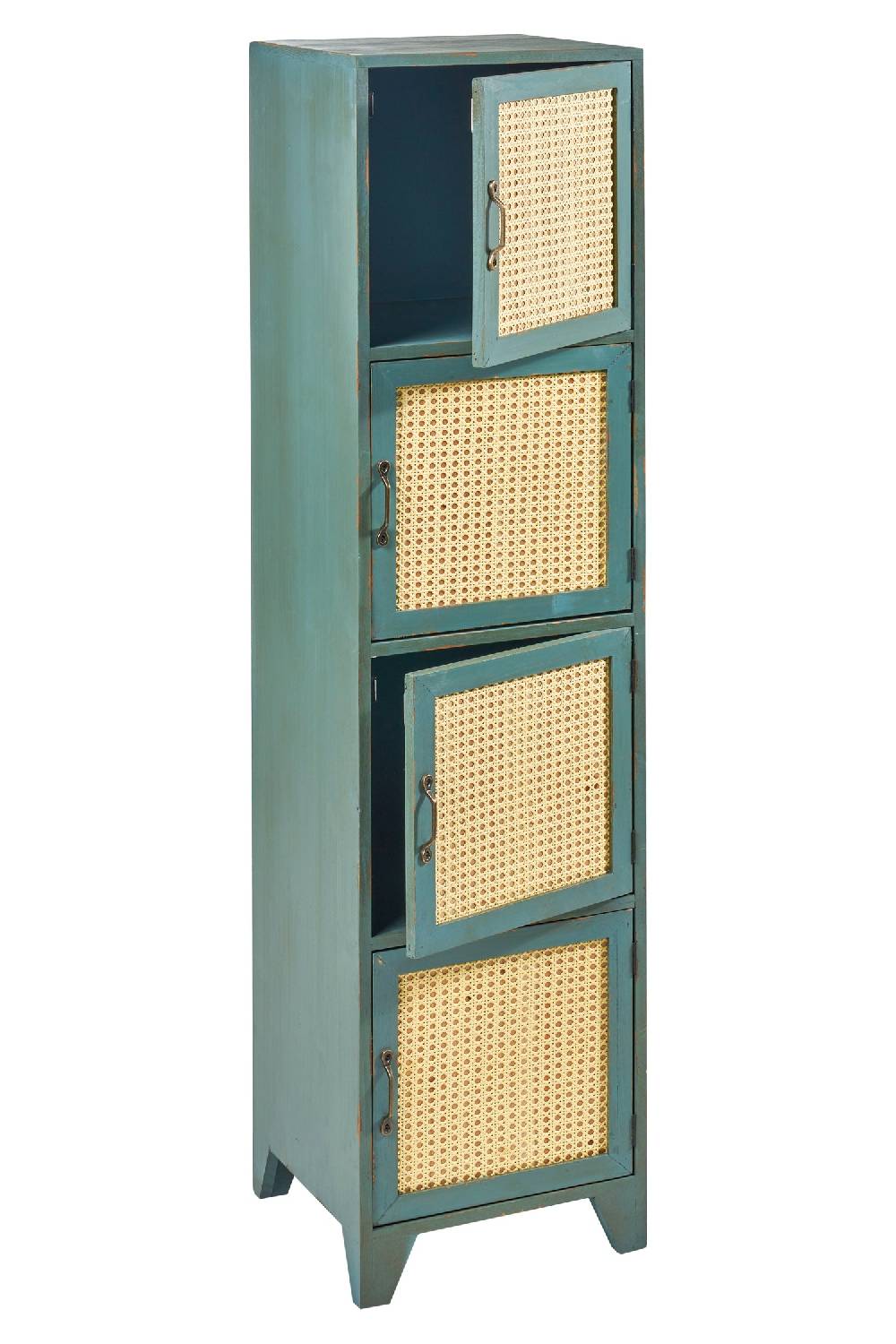 Novità Home Tonia - Cabinet Alto In Legno Di Abete Verde