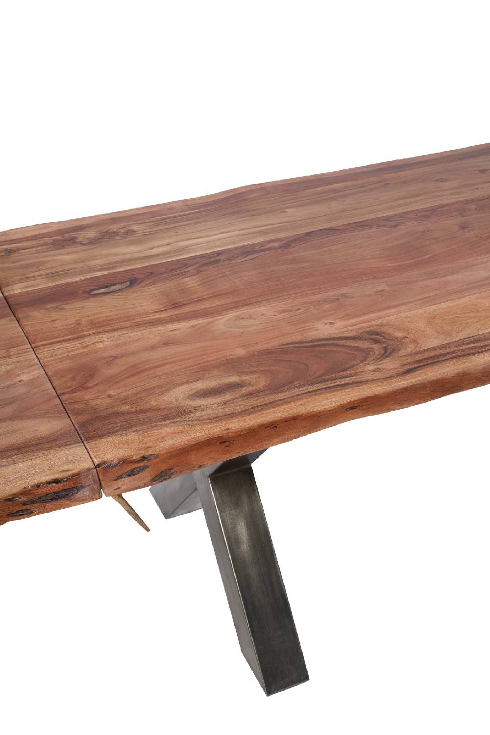 Novità Home Toto - Tavolo Pranzo In In Legno E Metallo Prolunghe Estraibili