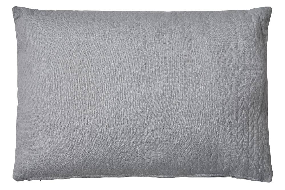 Novità Home Treccia - cuscino grigio 50x70 con interno