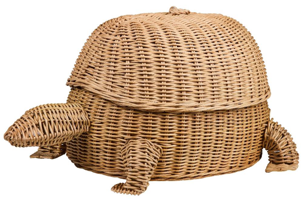 Novità Home Tressage - Tartaruga Contenitore Midollino Naturale