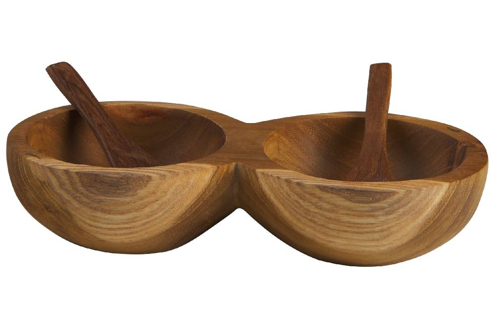 Novità Home Useful - Ciotoline Doppie Con 2 Cucchiaini