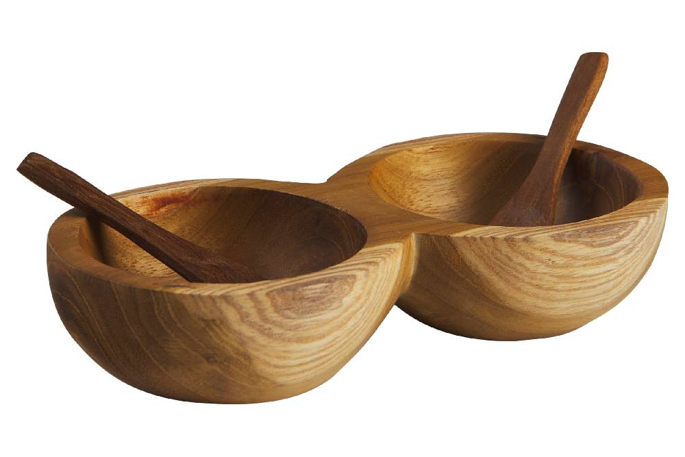 Novità Home Useful - Ciotoline Doppie Con 2 Cucchiaini