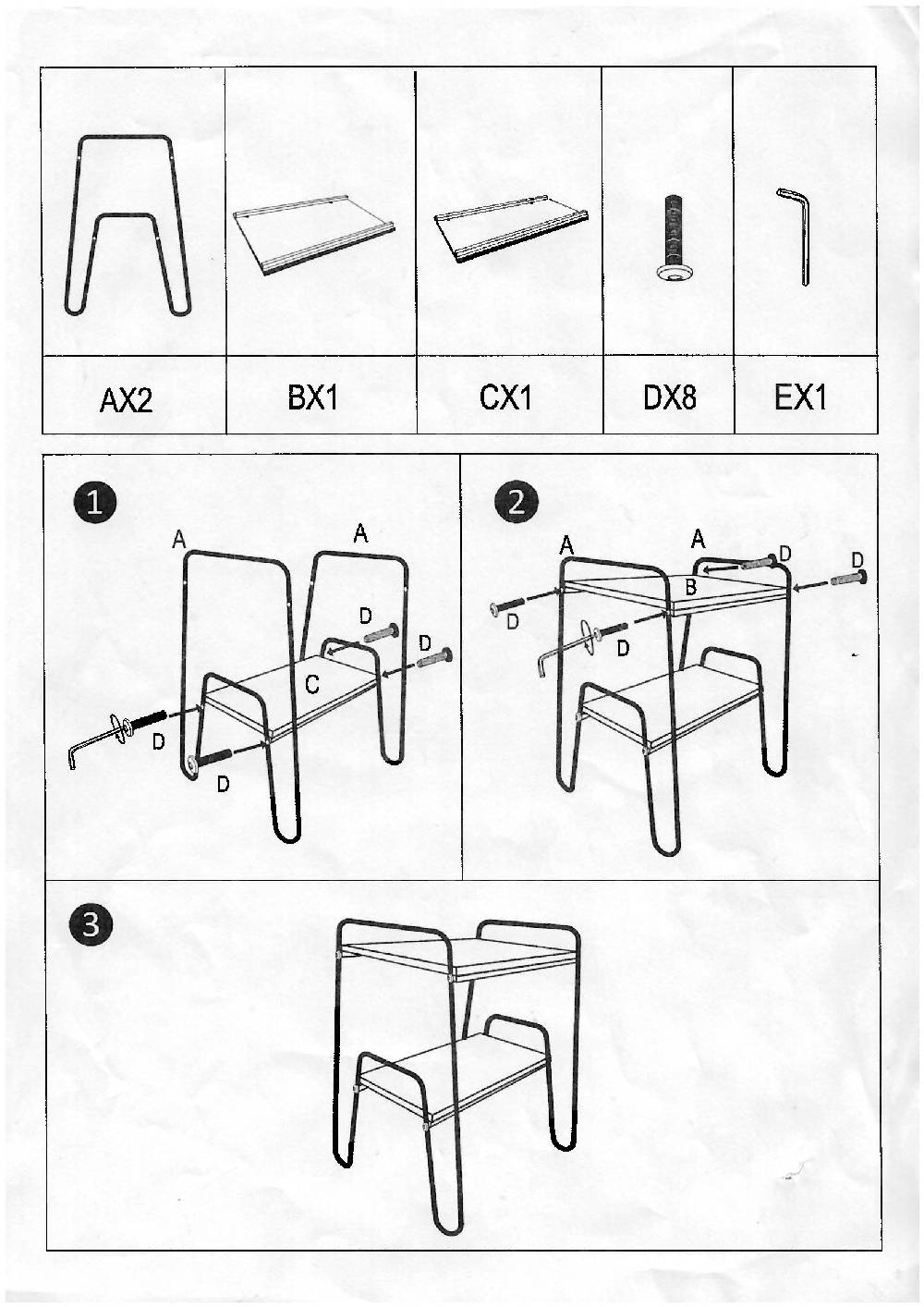 Novità Home Utility - Scaffalino Doppio Ripiano Smontabile
