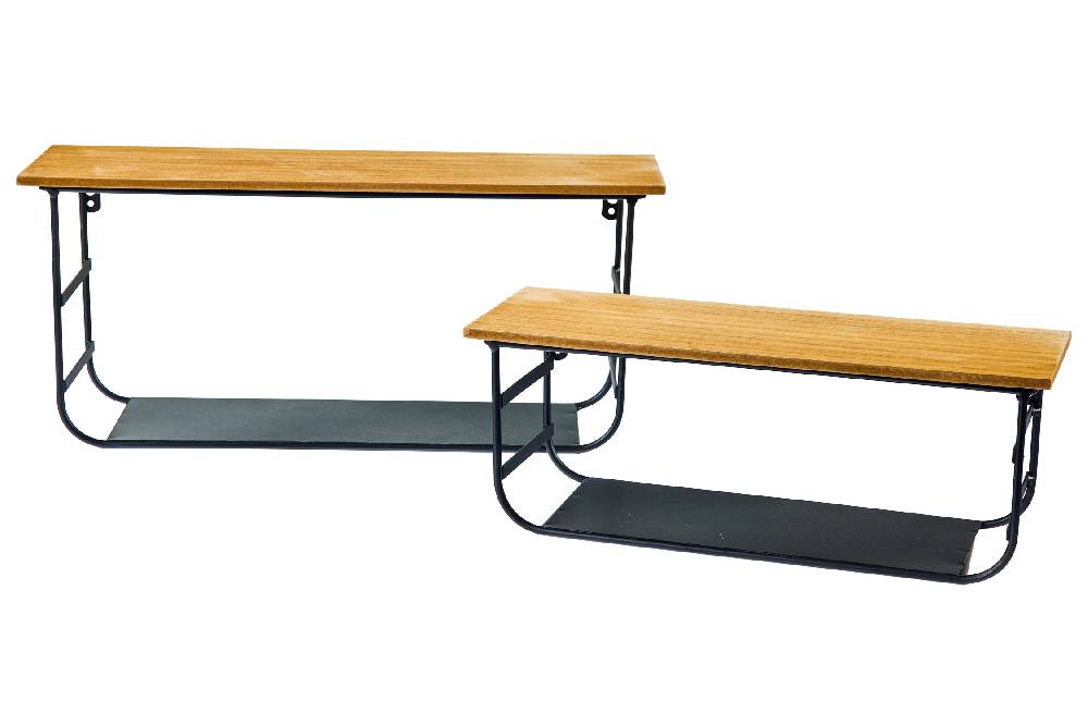 Novità Home Utility - Set 2 Mensole Con Porta Oggetti