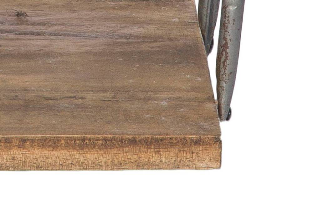 Novità Home Vassoio Rettangolare Con Manici In Legno E Metallo - Set 1/3