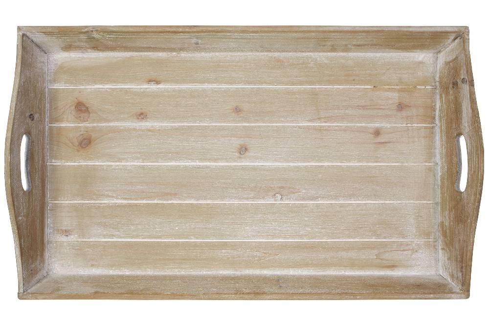 Novità Home Vassoio Rettangolare Invito Mano In Legno Naturale