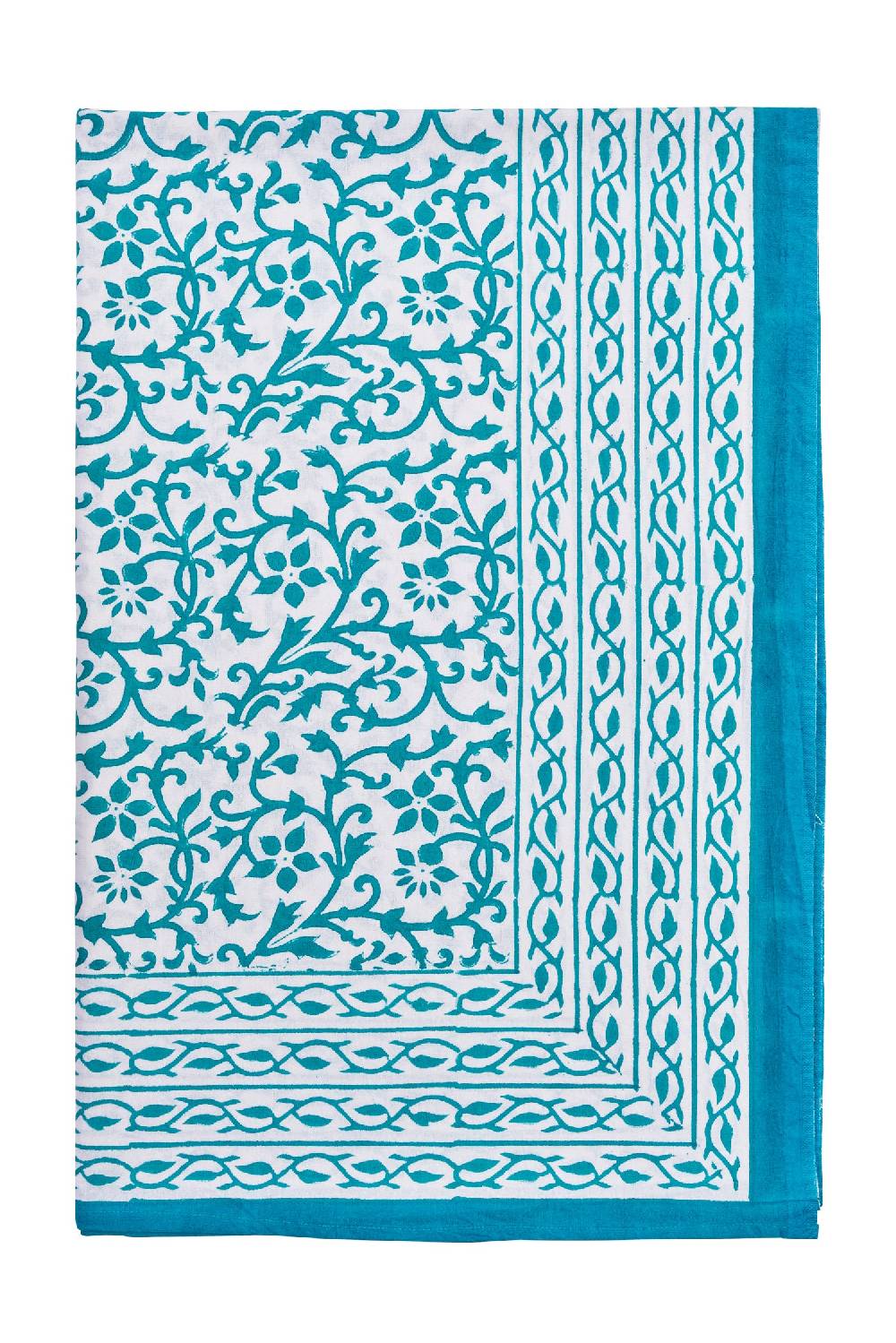 Novità Home Vietri - Mezzero Doppio Decor Turchese In Cotone - 270x270