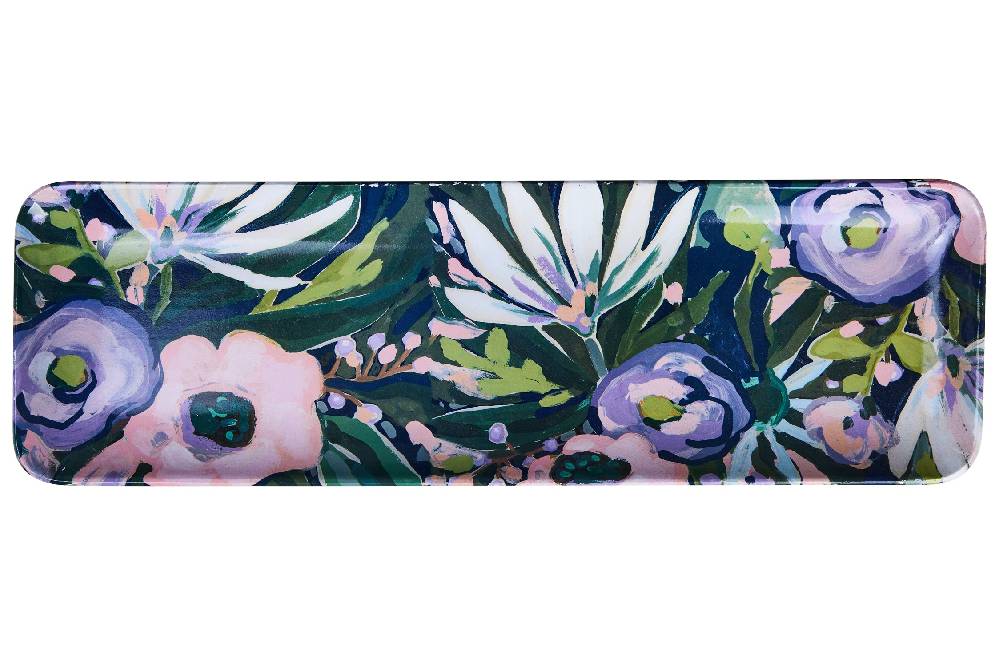 Novità Home Vincent - Vassoio Rettangolare Floreale Nuit
