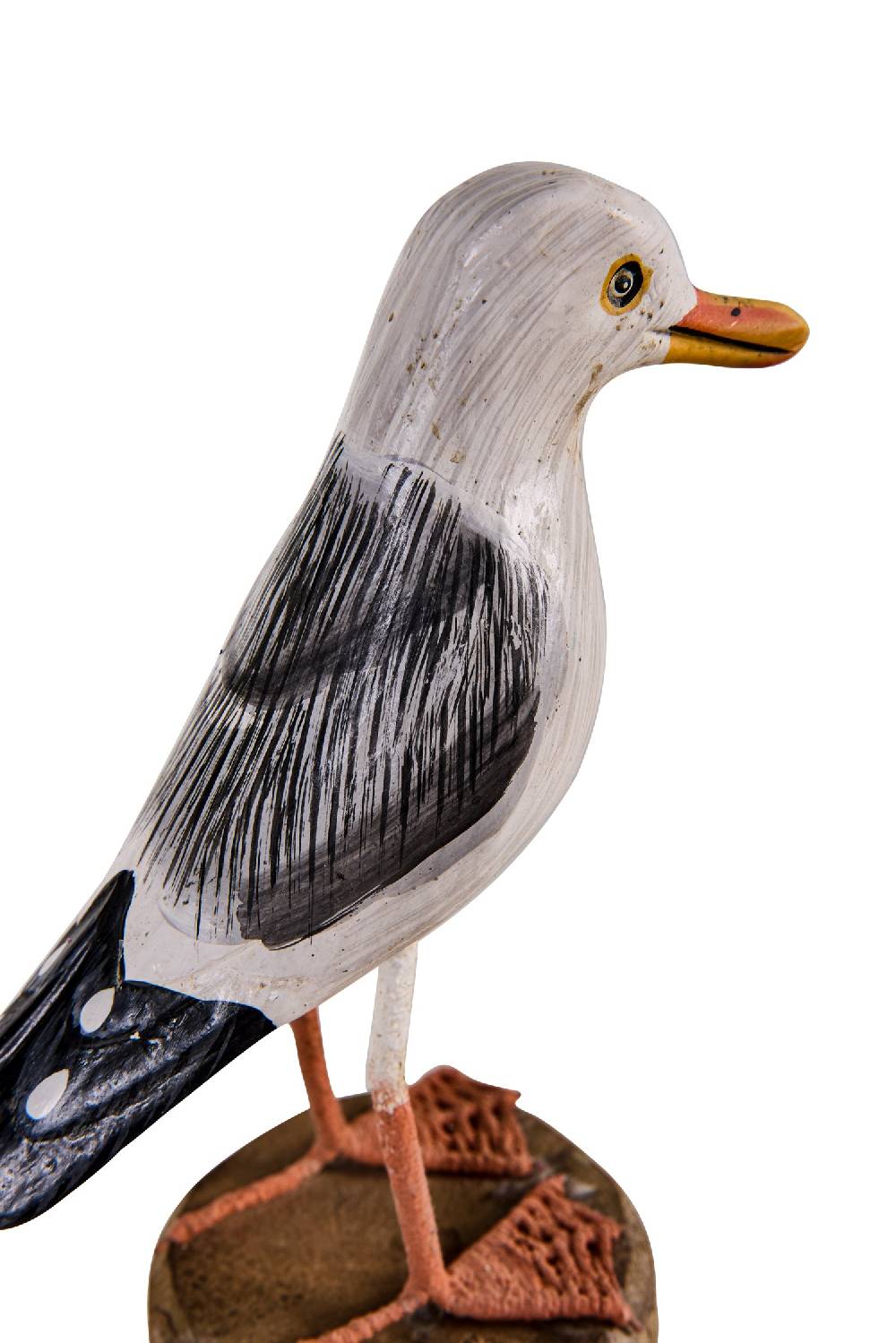 Novità Home Waterfowl - Gabbiano Su Piedistallo Legno E Intreccio