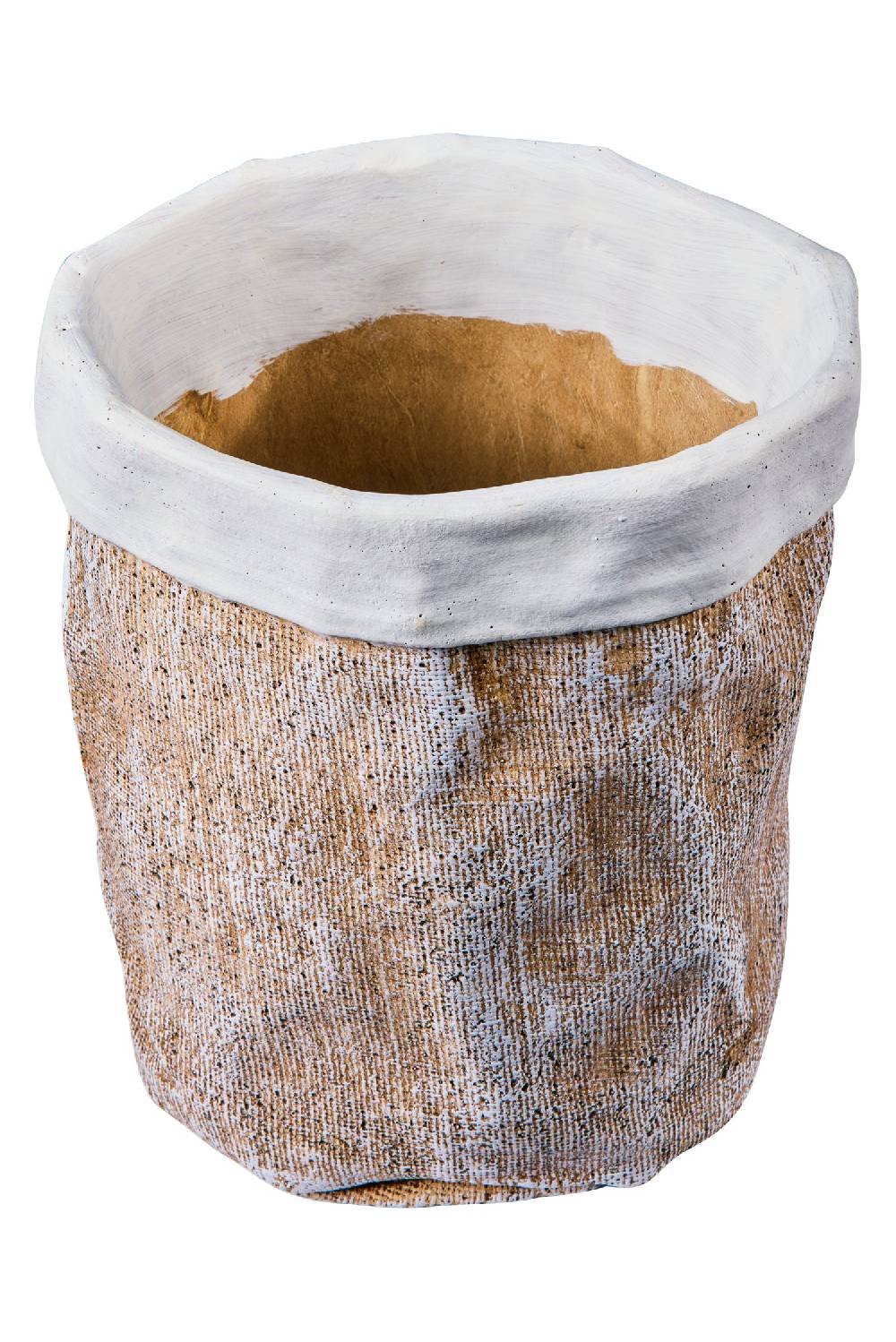 Novità Home Wicker Cement - Vaso Disegno Balla Juta Misura Extra Large