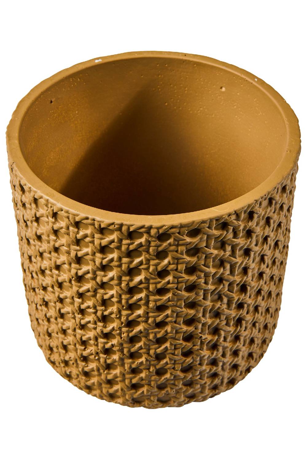 Novità Home Wicker Cement - Vaso Disegno Paglia Di Vienna 15,5X15