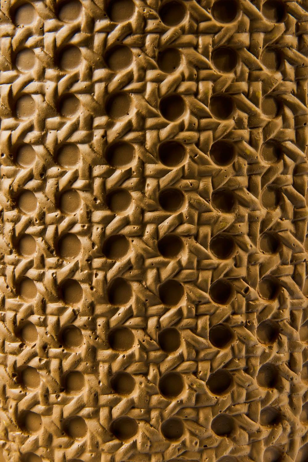 Novità Home Wicker Cement - Vaso Disegno Paglia Di Vienna 15,5X15