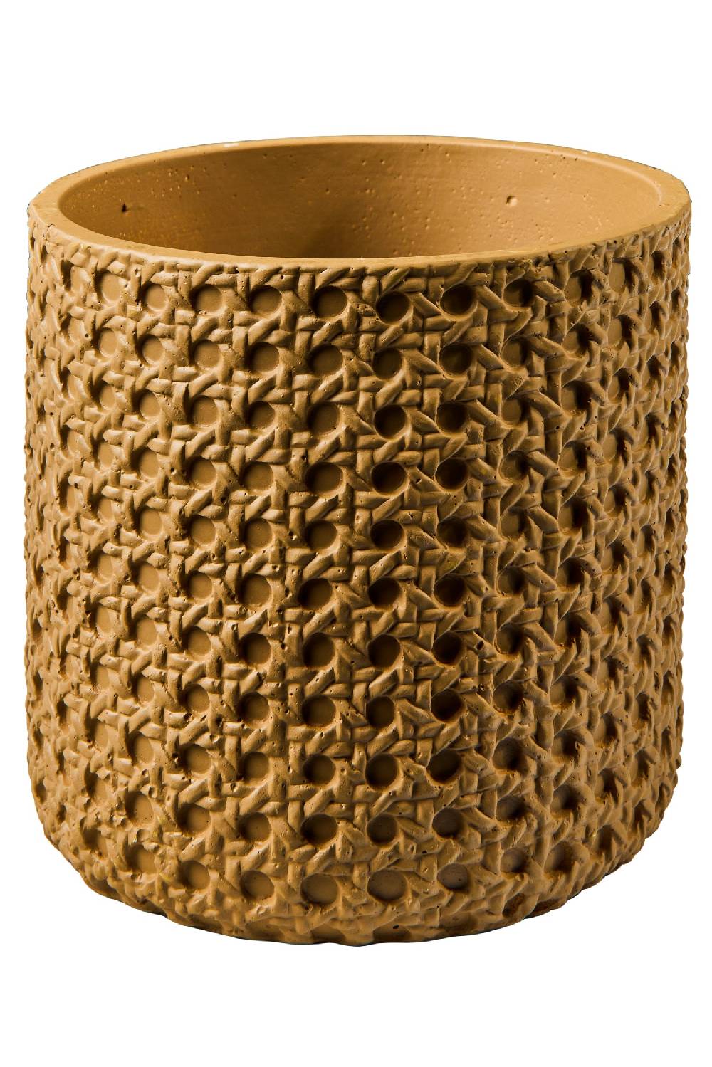 Novità Home Wicker Cement - Vaso Disegno Paglia Di Vienna 15,5X15