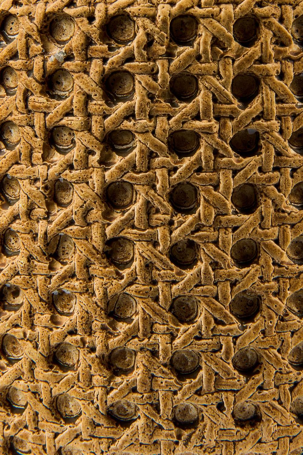 Novità Home Wicker Cement - Vaso Disegno Paglia Vienna Misura 14X12