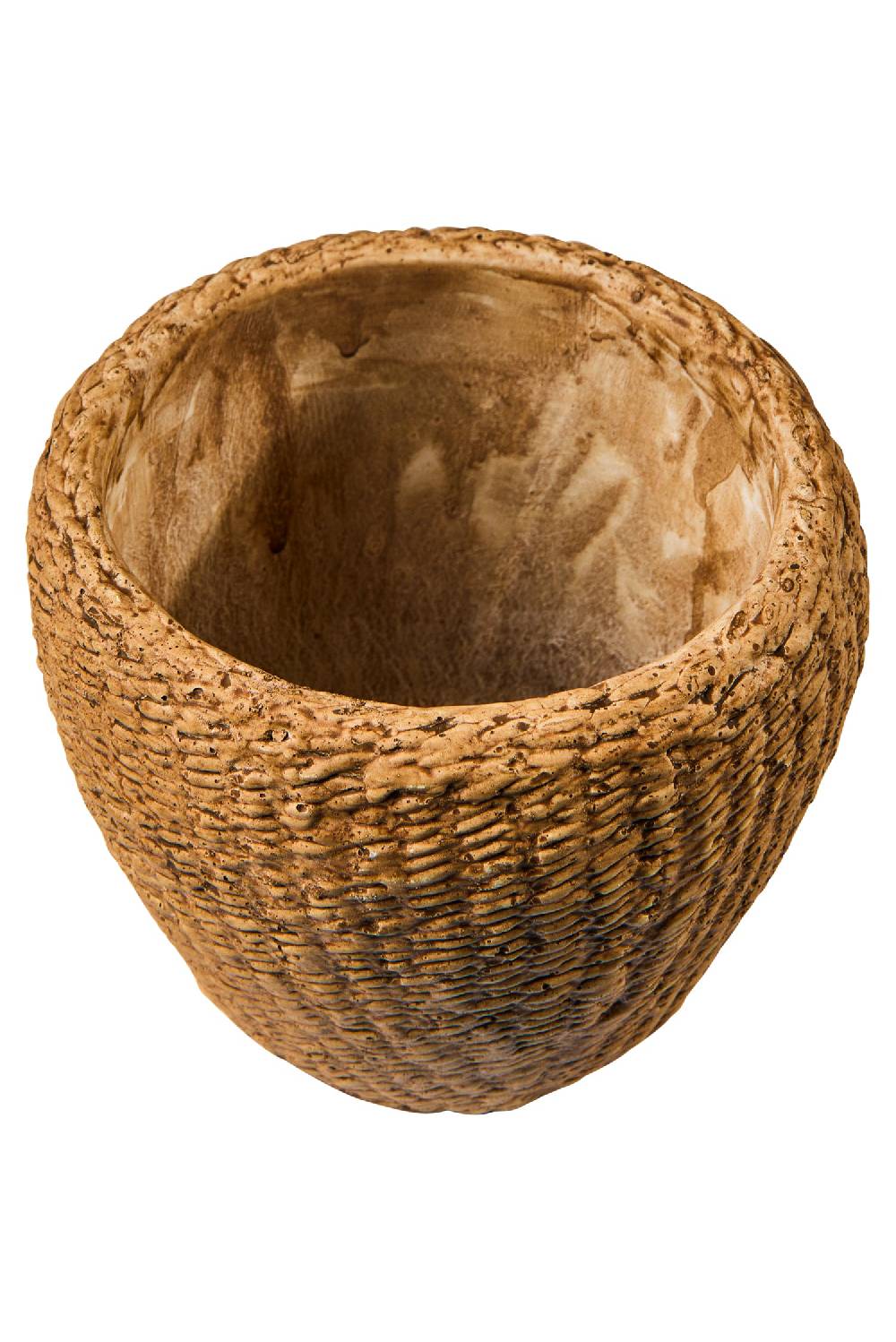 Novità Home Wicker Cement - Vaso Disegno Sea Grass Misura Media