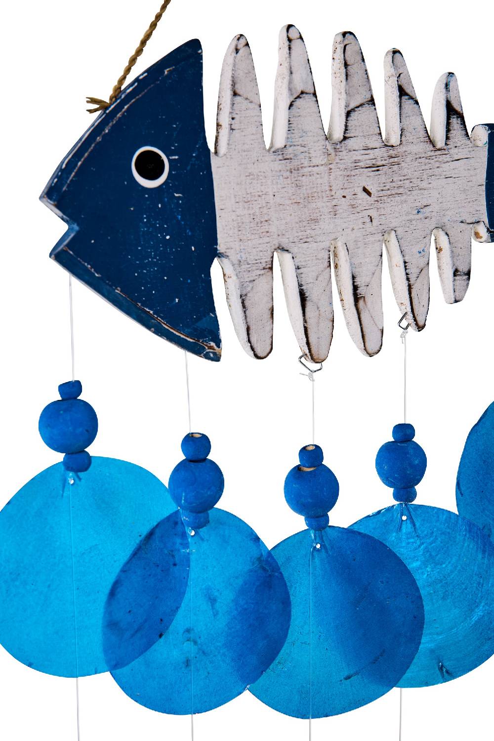 Novità Home Wind Sounds - Pesce Con 5 Fili Madreperla