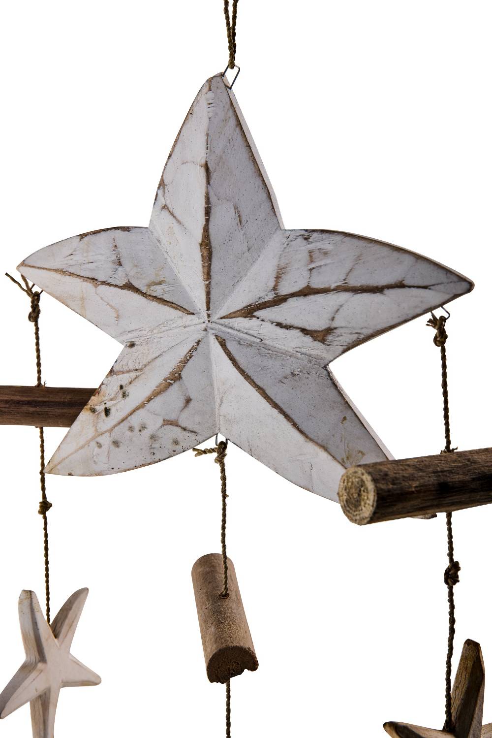 Novità Home Wind Woood - 3 Fili Stelle Marine E Legnetti