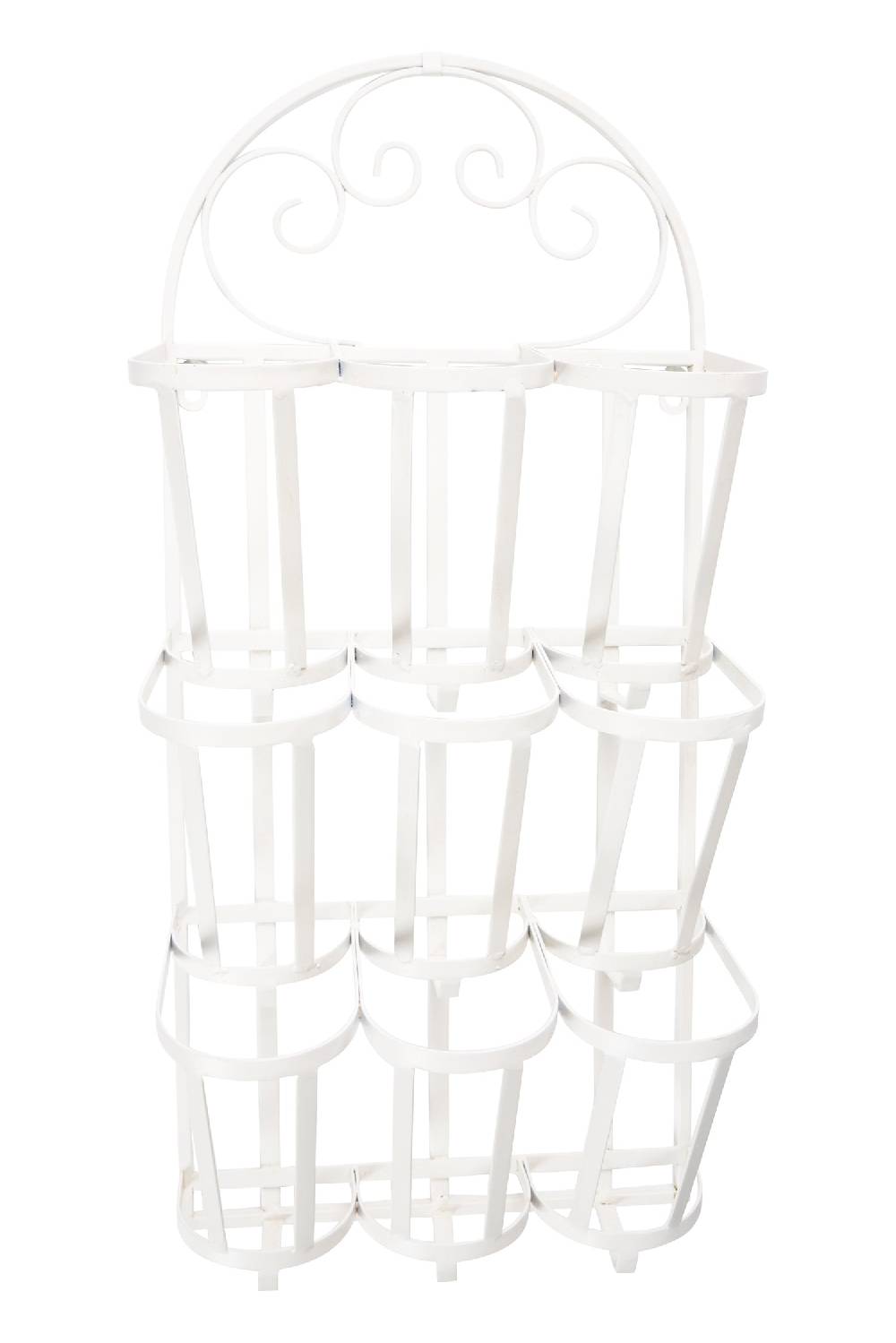 Novità Home Wine - porta botiglie da parete ferro bianco