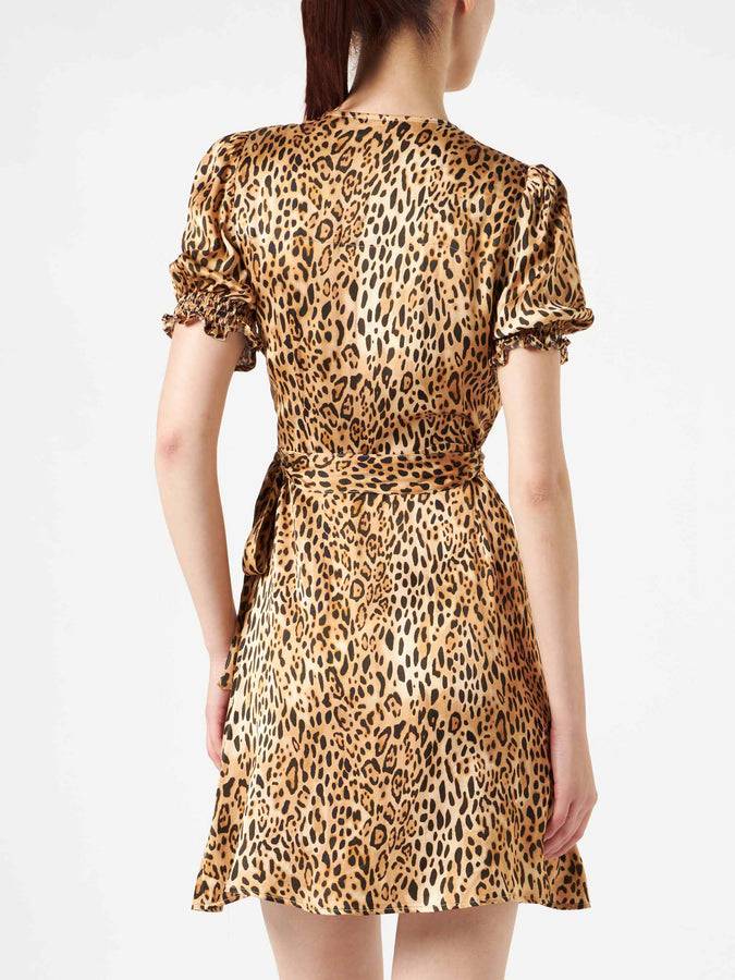 Mc2 Saint Barth Abito Corto Da Donna Con Stampa Leopardata