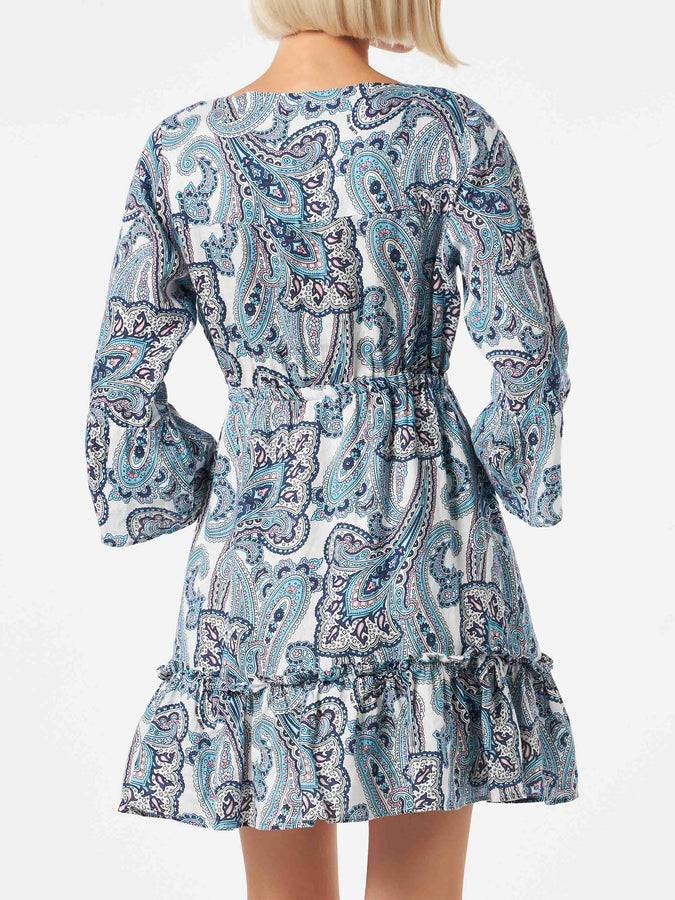 Mc2 Saint Barth Abito Corto Da Donna Con Stampa Paisley
