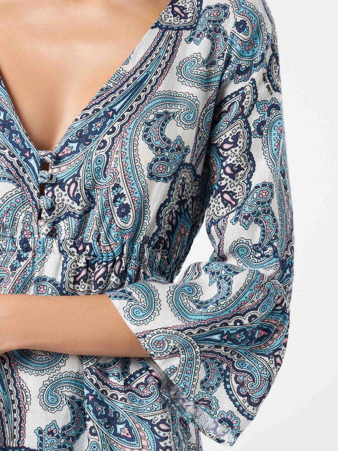 Mc2 Saint Barth Abito Corto Da Donna Con Stampa Paisley