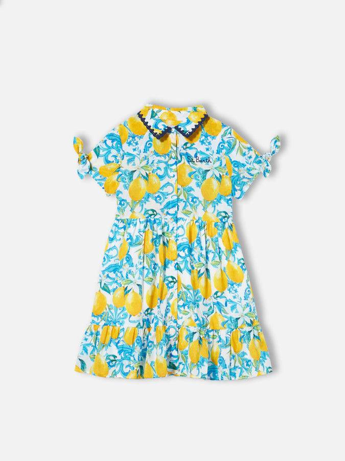 Mc2 Saint Barth Abito da bambina con stampa barocca