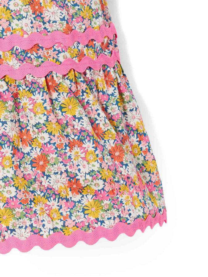 Mc2 Saint Barth Abito Da Bambina Con Stampa Fiori Liberty | EDIZIONE SPECIALE LIBERTY