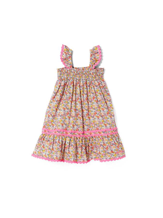 Mc2 Saint Barth Abito Da Bambina Con Stampa Fiori Liberty | EDIZIONE SPECIALE LIBERTY